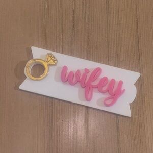 Wifey Pink and Gold StanleyTopper